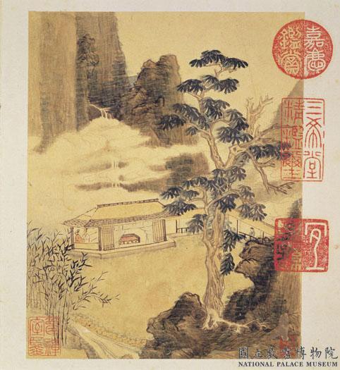 明邵彌畫山水　冊　雲壑閒話