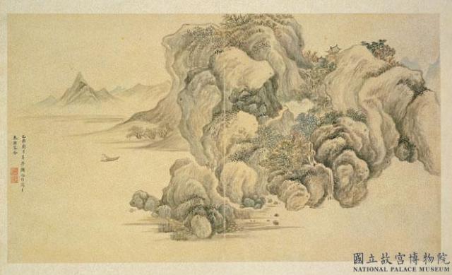 明人畫幅集冊　冊　明諸念脩怪峰藏閣
