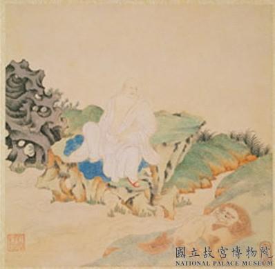 明丁雲圖羅漢　冊　羅漢（四）
