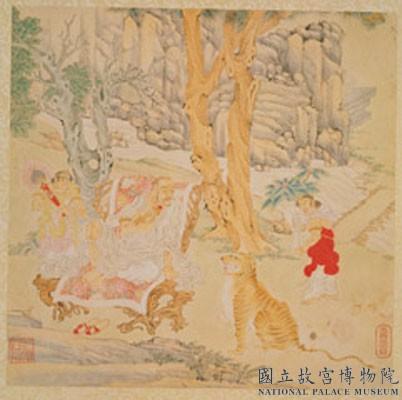 明丁雲圖羅漢　冊　羅漢（十三）