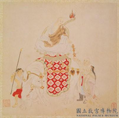 明丁雲圖羅漢　冊　羅漢（十五）