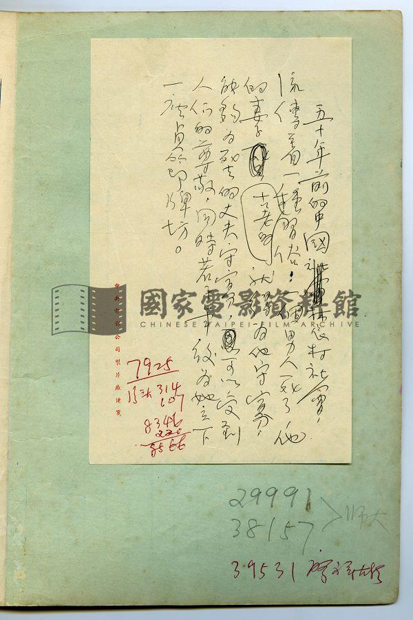 對白本（電影：路）