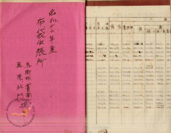 件名:昭和十二年度 布袋直轄冊名:自昭和十二年度至昭和十三年度塩業者生計費調