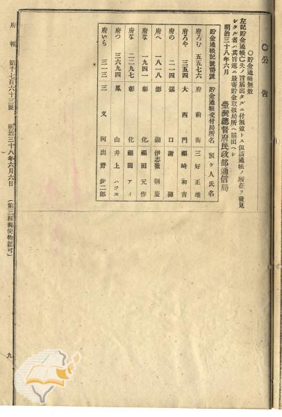 件名:貯金通帳無效