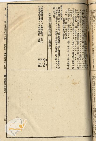 件名:電報傳送上用フヘキ特別名稱