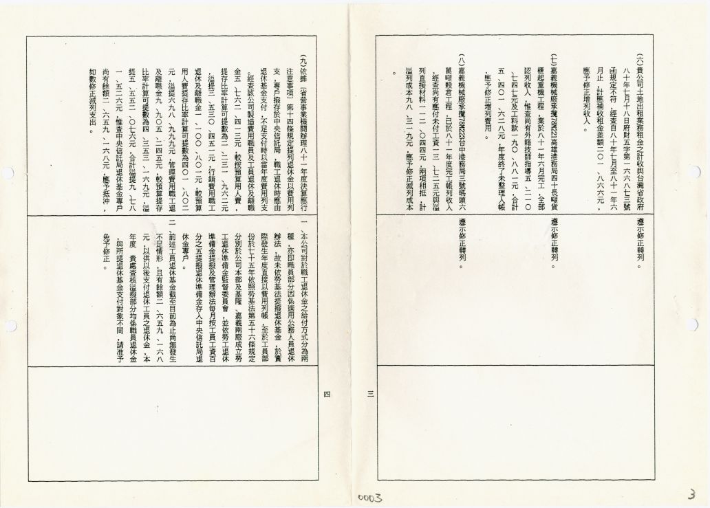 案名:預決算