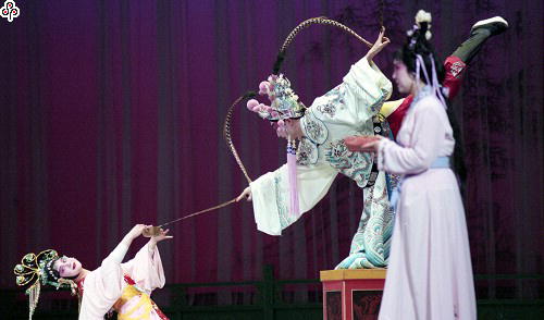 事件標題:浙江京崑劇院的林為林與張志紅兩位國家一級演員演活了「呂布與貂蟬」（B-013-2991）