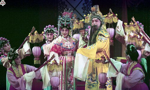 事件標題:上海崑劇團在上海瑞金劇場演出「長生殿」，蔡正仁飾唐明皇、張靜嫻飾楊貴妃（B-016-1620）