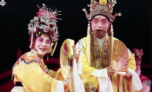 事件標題:上海崑劇團在上海瑞金劇場演出「長生殿」，蔡正仁飾唐明皇、張靜嫻飾楊貴妃（B-016-1626）