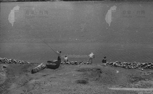 淡水河邊釣魚