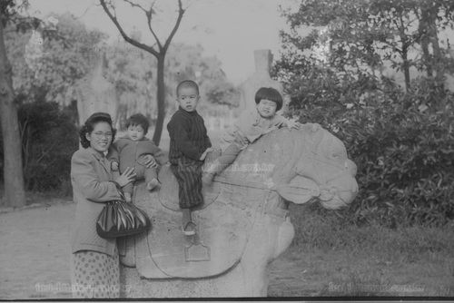 石馬上的三兄妹