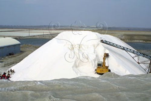 文件名稱:gm0h0000100380000pp03標題:台南七股鹽田石鹽收集、進廠景象