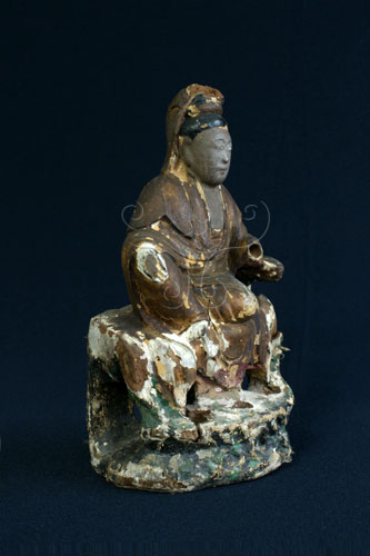 品名:觀音雕像(0000002029)英文名:Wood Carved Kuan Yin