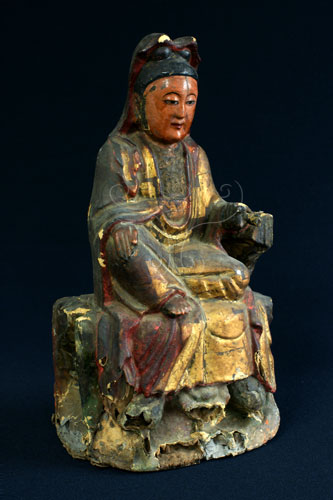 品名:觀音雕像(0000002068)英文名:Wood Carved Kuan Yin