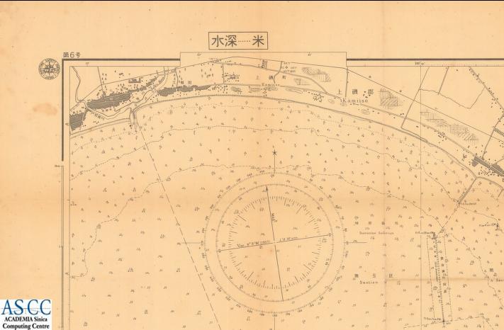 地圖名稱:日本 北海道南岸 函館港