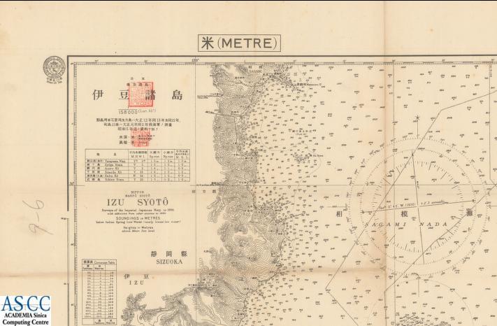 地圖名稱:日本 南方諸島 伊豆諸島