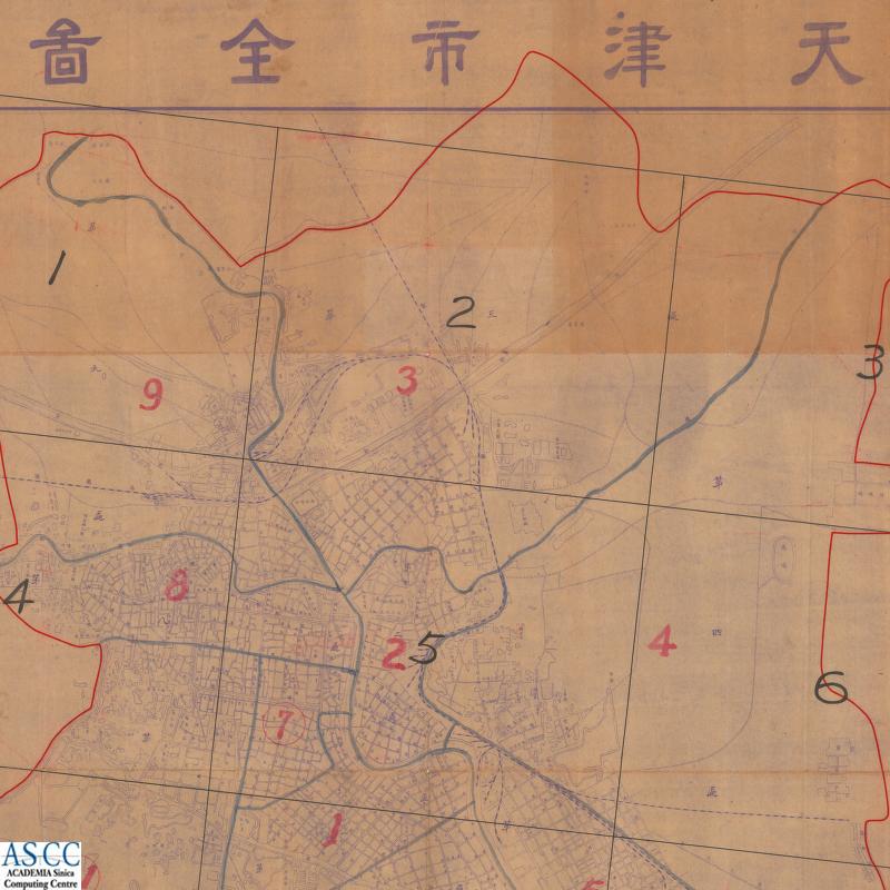 地圖名稱:天津市全圖