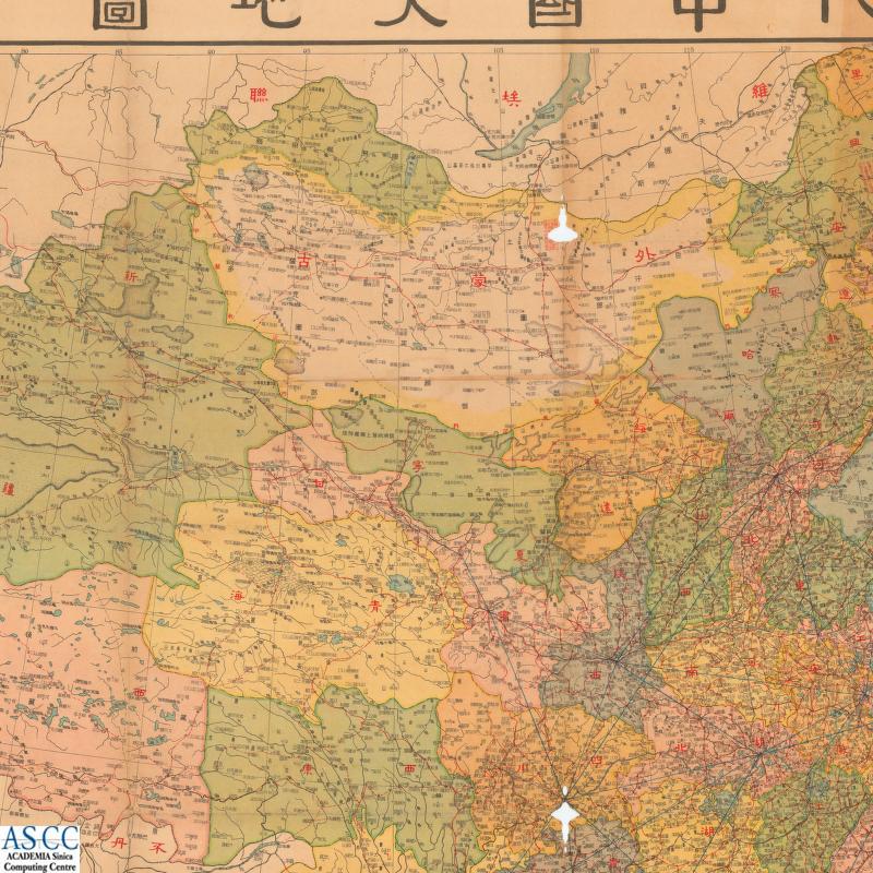 地圖名稱:現代中國大地圖