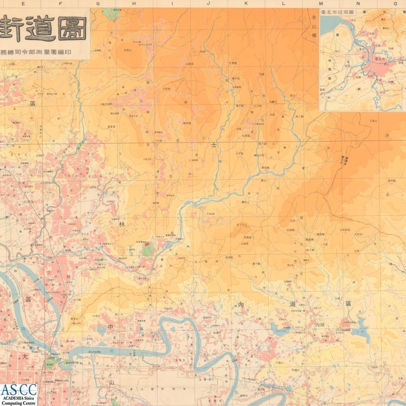 地圖名稱:臺北市街道圖