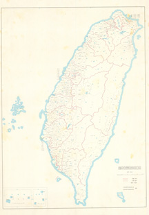 地圖名稱:臺灣省行政區域略圖