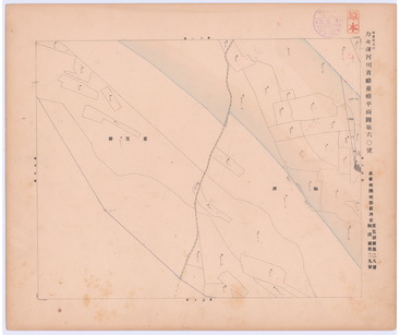 地圖名稱:林邊溪支川カ々溪河川省略臺帳平面圖第六○號