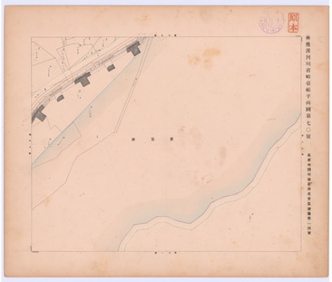 地圖名稱:林邊溪河川省略臺帳平面圖第七○號