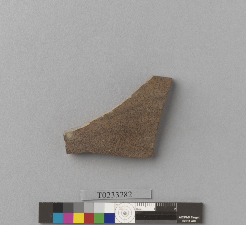 遺物：醬釉硬陶腹片