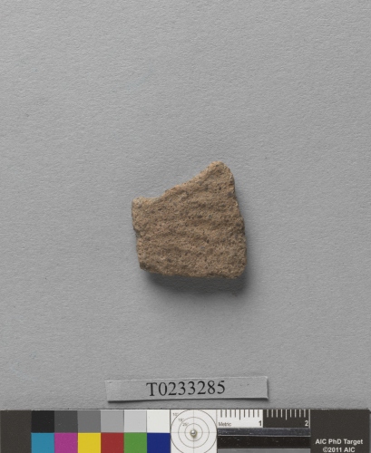 遺物：條印紋夾砂陶腹片