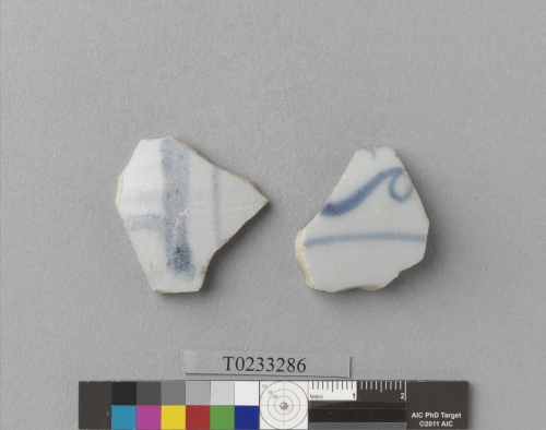 遺物：青花瓷腹片