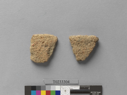 遺物：夾砂陶口緣