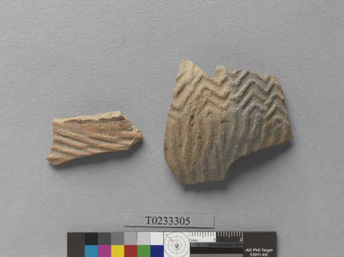 遺物：條印紋硬陶腹片