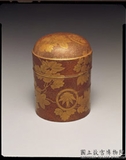 清 牡丹蒔繪圓筒盒