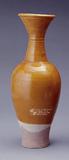 中文品名：黃褐釉長頸瓶（80-000
