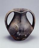 中文品名：黑陶雙耳壺（84-0057