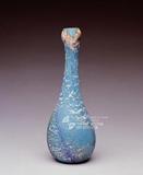 中文品名：長頸藍玻璃瓶