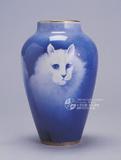 品名：藍釉瓷瓶