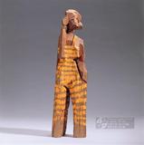 人間系列彩繪木雕。作品編號：907