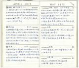 副系列名：日記案卷名：1975年件名：葉榮鐘日記1975年04月29日