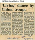 Living dance by China troupe