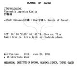 中文名：野鴉椿英文名：Japanese euscaphis學名：Euscaphis japonica (Thunb.) Kanitz