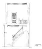 紅毛城圖片檔:英領事住宅次樓梯縱向剖面圖
