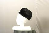 藏品名稱:黑色絨布圓帽(入藏登錄號005000000032C)