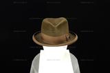 藏品名稱:咖啡色絨質紳士帽(入藏登錄號008000000308C)