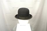 藏品名稱:黑色絨質紳士帽(入藏登錄號008000000309C)