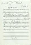 橄欖樹 D小調 管弦樂分譜手稿1990 Glock.