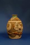 琉球彩釉瓷瓶
