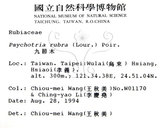 中文名：九節木中文別名：牛屎烏青龍吐霧英文名：Wild Coffee學名：Psychotria rubra (Lour.) Poir