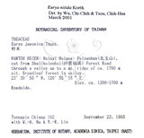 中文名：光葉柃木中文別名：細齒葉柃學名：Eurya nitida Korthals