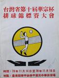 台灣省第十屆華宗杯排球錦標賽大會秩序冊
