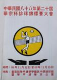 中華民國第二十屆華宗杯排球錦標賽大會...